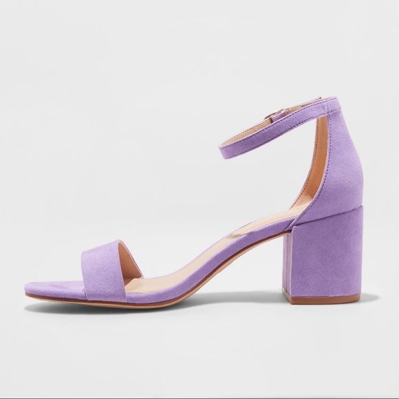 A New Day Lilac Purple Mid Block Spring Pumps NWT - Picture 2 of 4